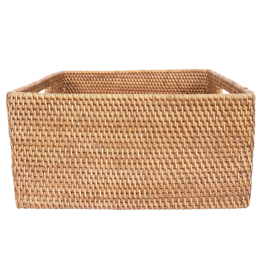 Saboga Home™ Square Storage Basket With Cutout Handles