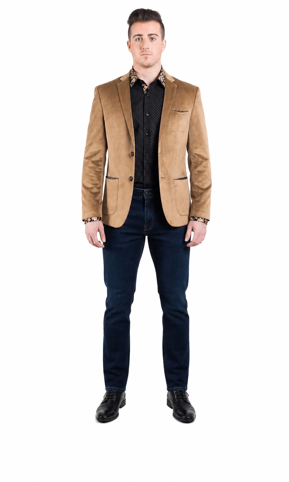 Elie Balleh Men's Slim Fit Velvet Sportcoat