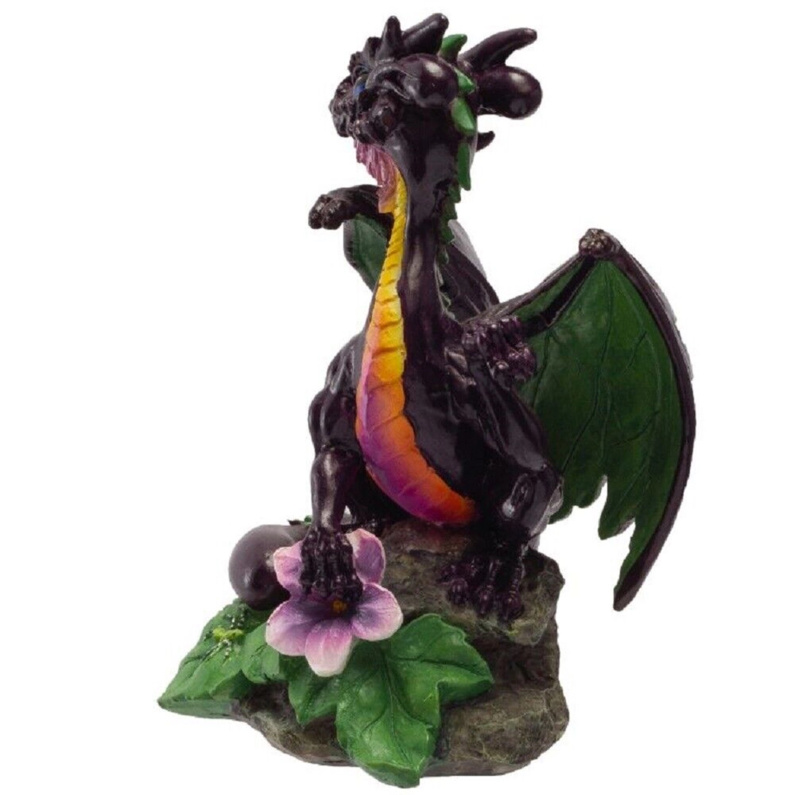 Pacific Giftware Purple Eggplant Food Dragon Figurine by Stanley Morrison 4.75 inch