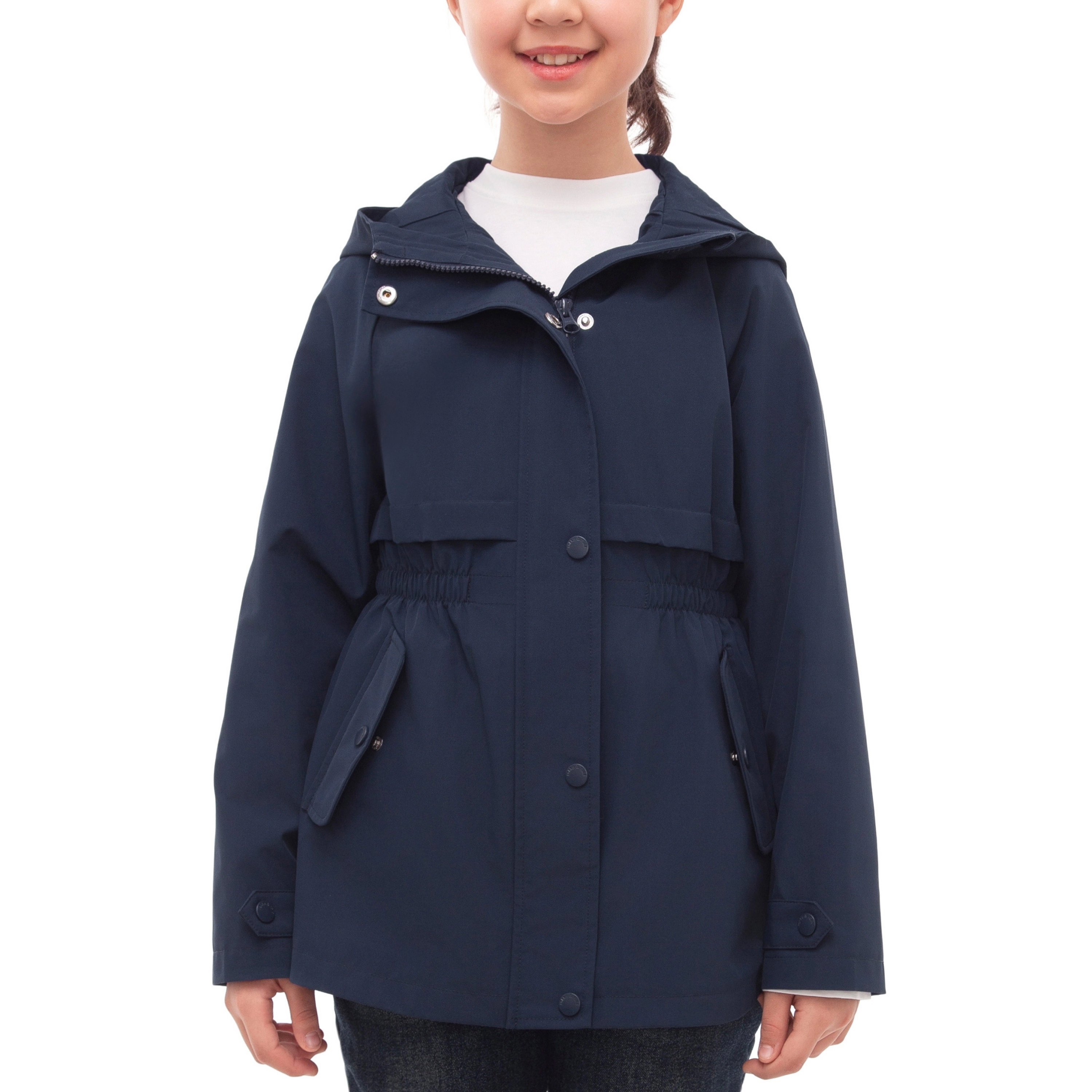 Rokka&Rolla Little & Big Kid Girls Hooded Cinched-Waist Jacket