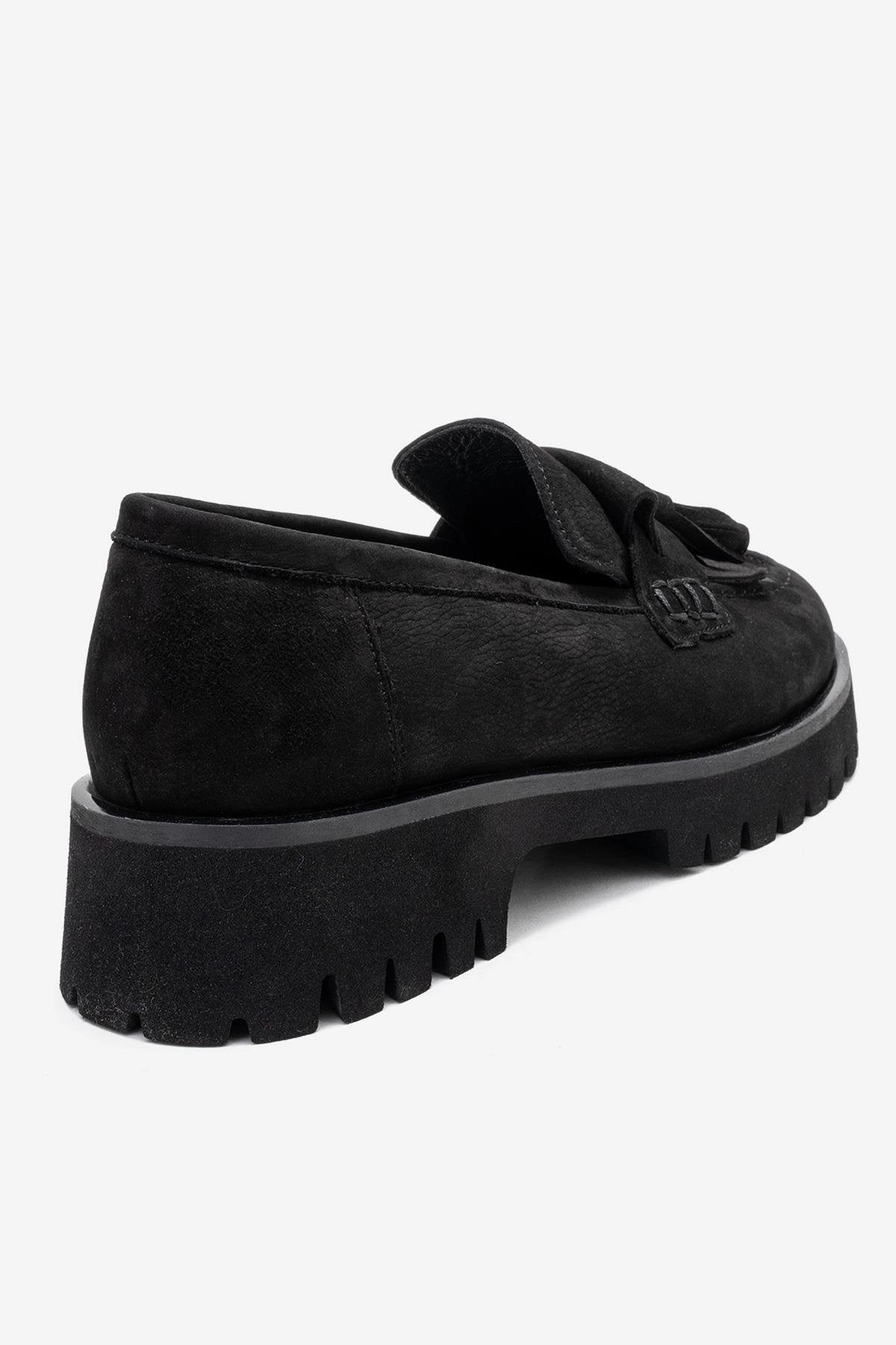 Forever & Always Womens Poen Leather Tassel Loafer