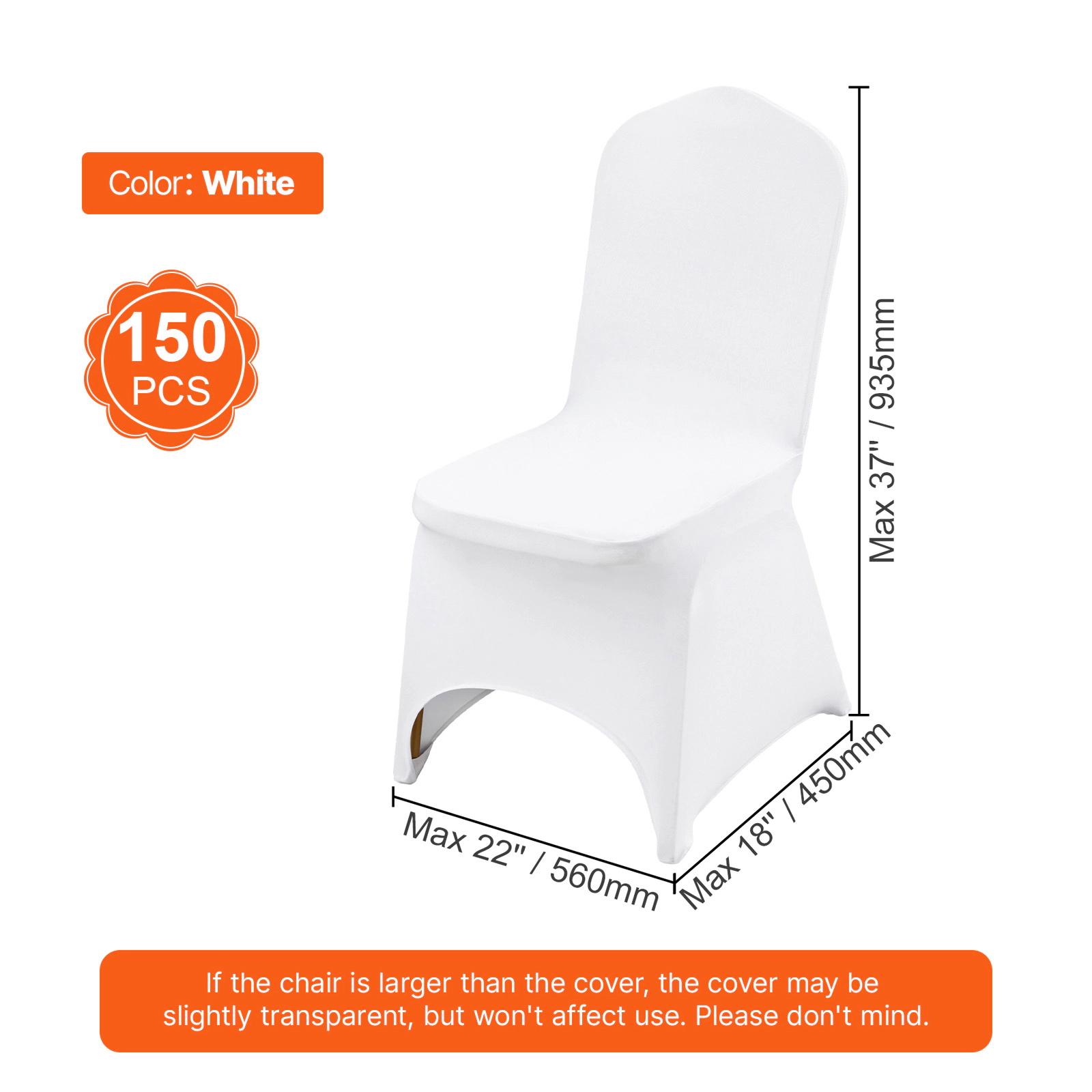 HONGGE Stretch Spandex Folding Chair Covers, Universal Fitted Chair Cover, Removable Washable Protective Slipcovers