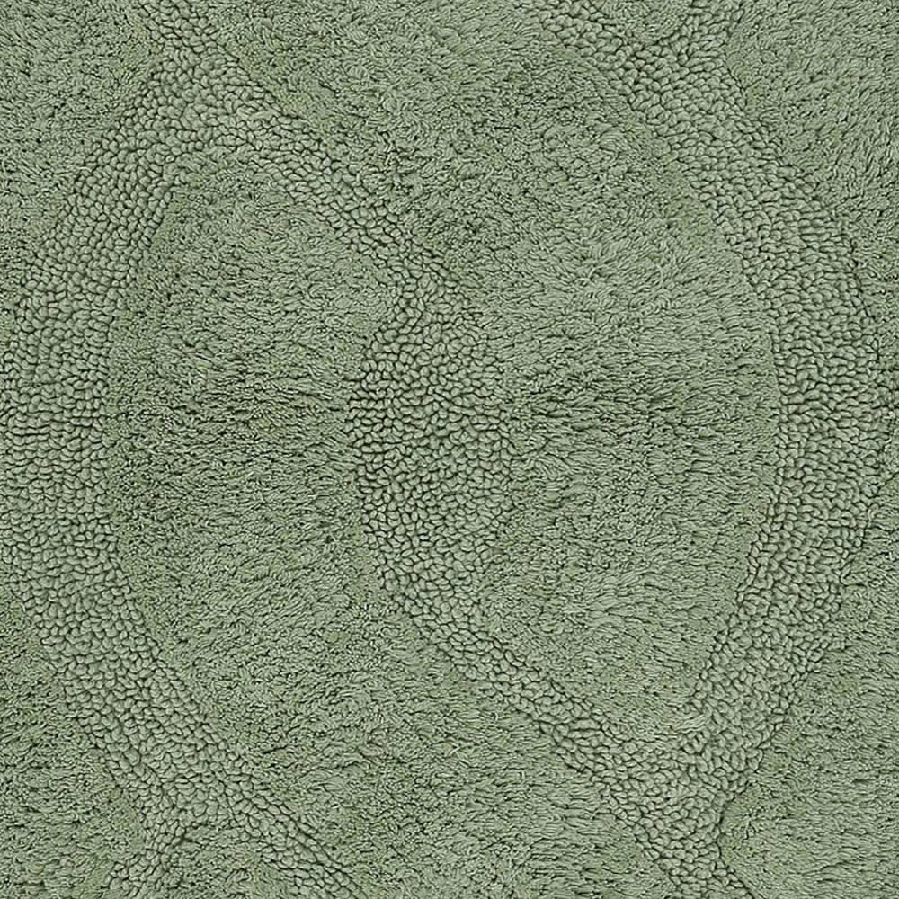 Chain Anti Skid Back Cotton Bath Rug 21" x 34" Sage by Perthshire Platinum Collection