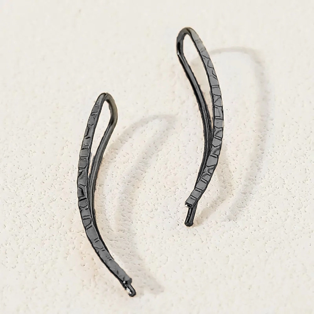 Minimalist Bar Ear Climber Crawler Earrings Dainty Cuffs Jewelry