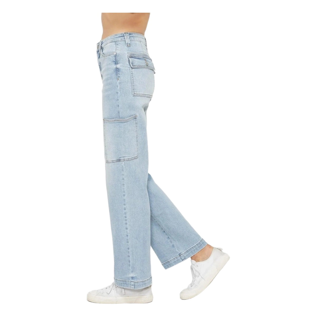 Judy Blue Full High Waist Straight Cargo Jeans