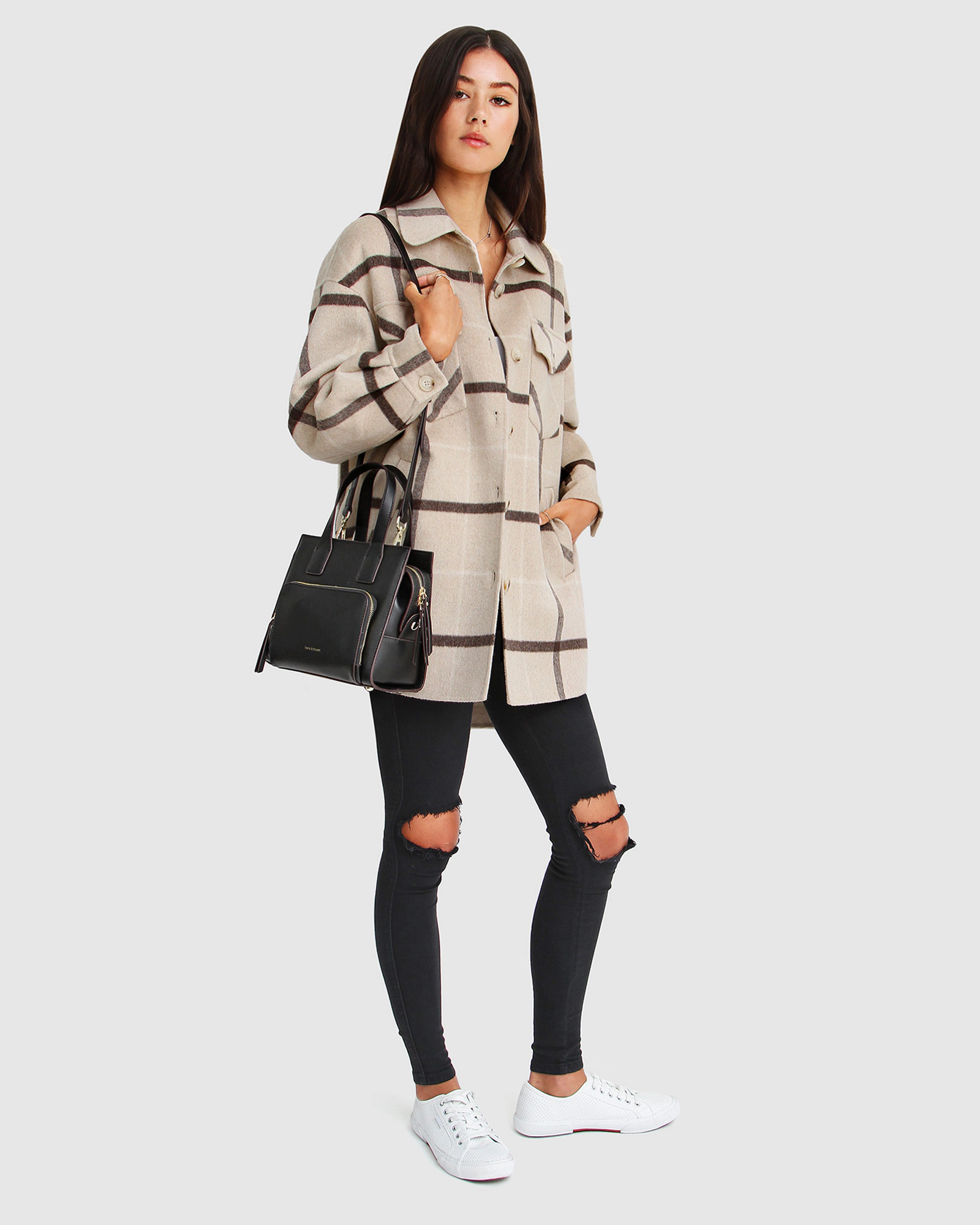 Belle & Bloom River's Edge Plaid Shacket