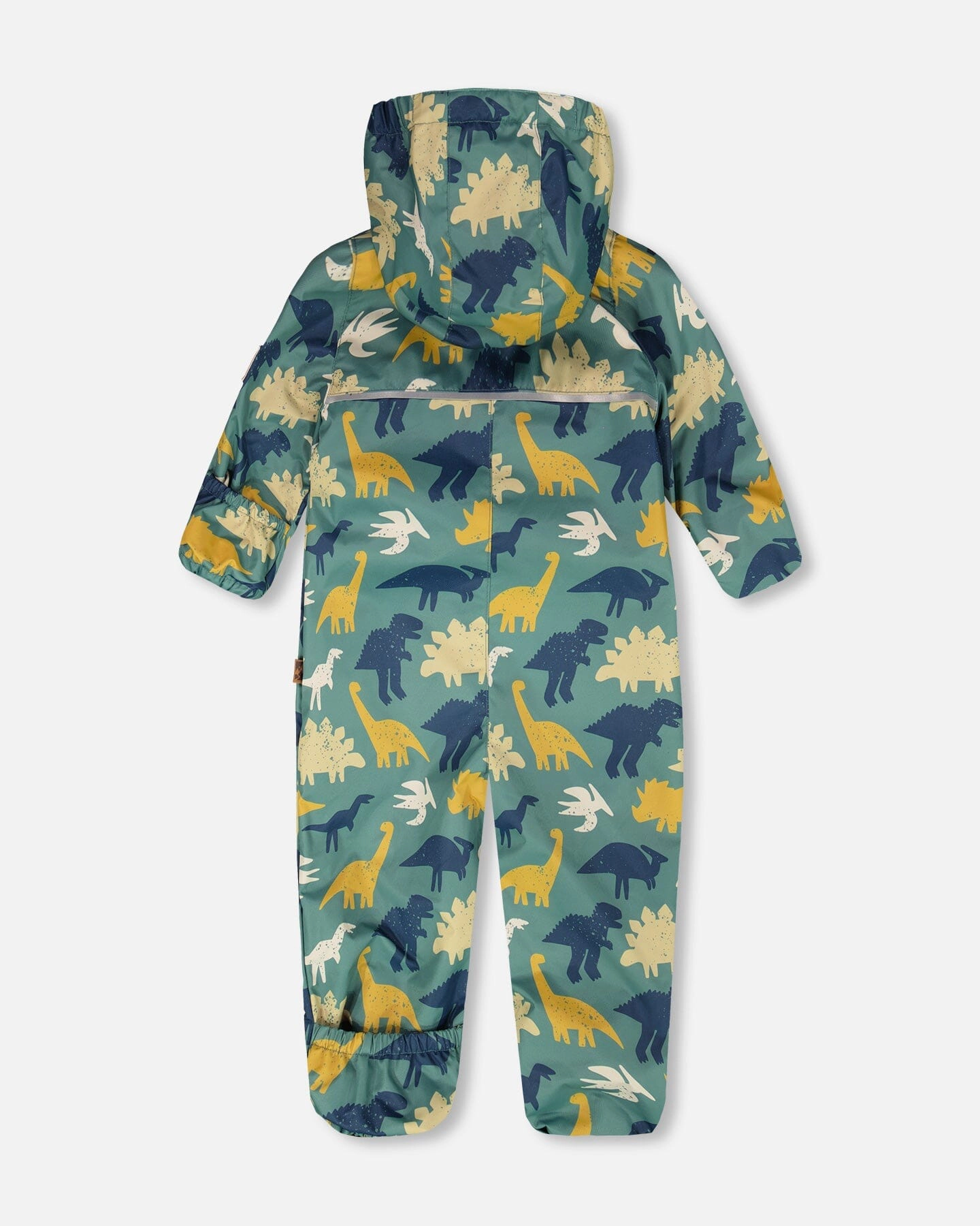Deux par Deux Boys Mid-Season One-Piece Outerwear with Hat Dinosaur Print