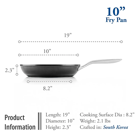 TECHEF Onyx - 10 Inch Nonstick Frying Pan