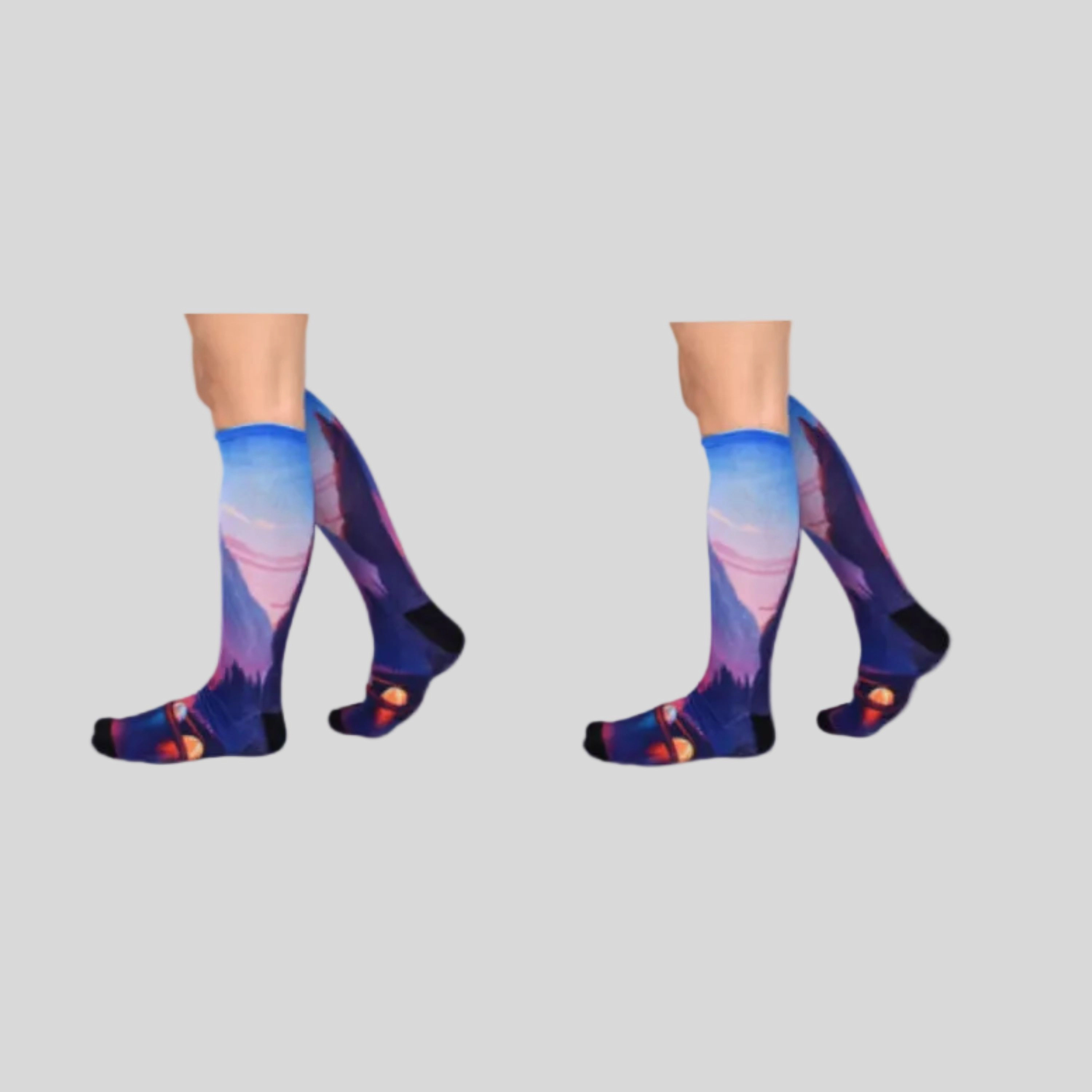 Wear Sierra Men's 2  Pair Pack Knee-High Socks