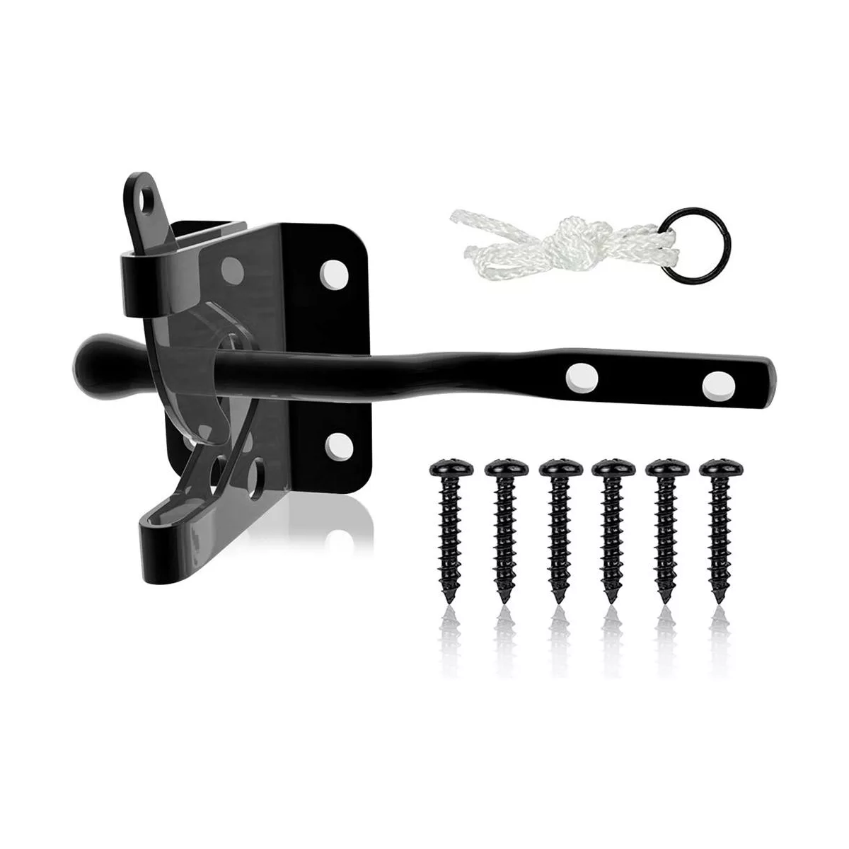Sperric Automatic self Locking gate Latch for Wooden Fence, gate, Door, Metal Gravity Lever