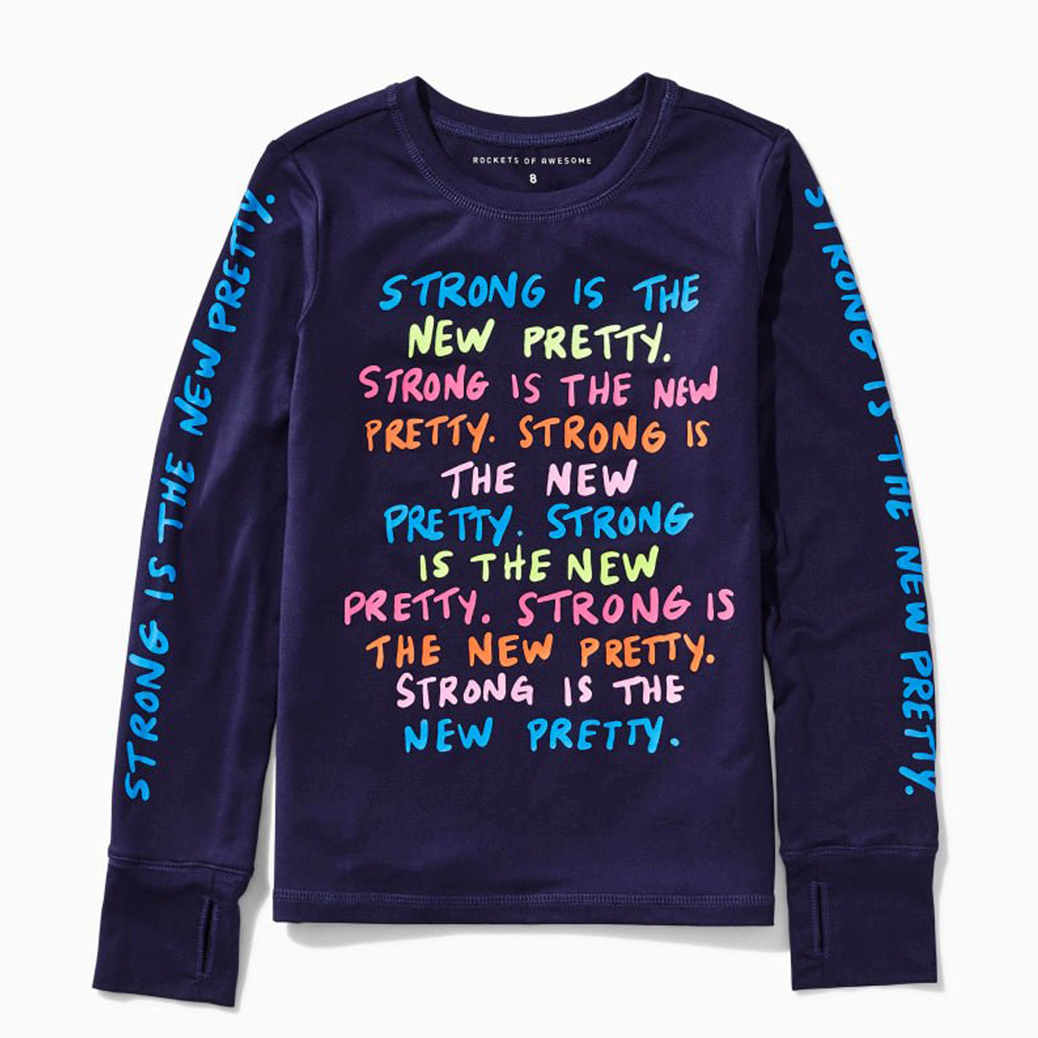 Rockets of Awesome Strong Is Pretty Active Tee for Girls
