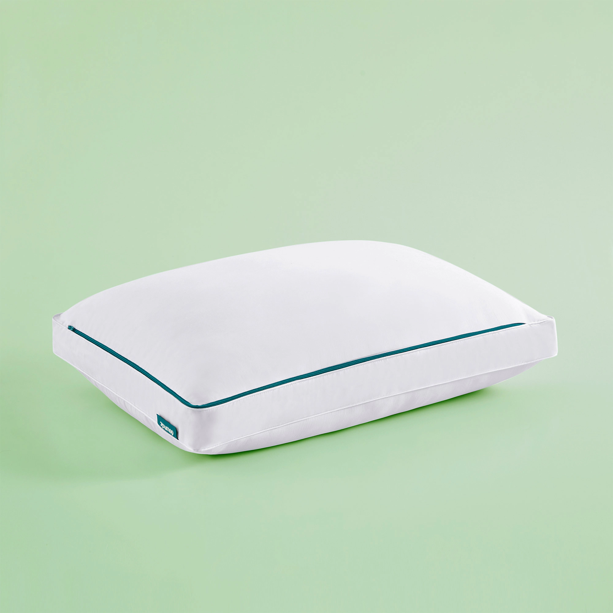 Unikome Single Pack Recycled Materials Goose Down Feather Gusseted Bed Pillow With Removable Cover