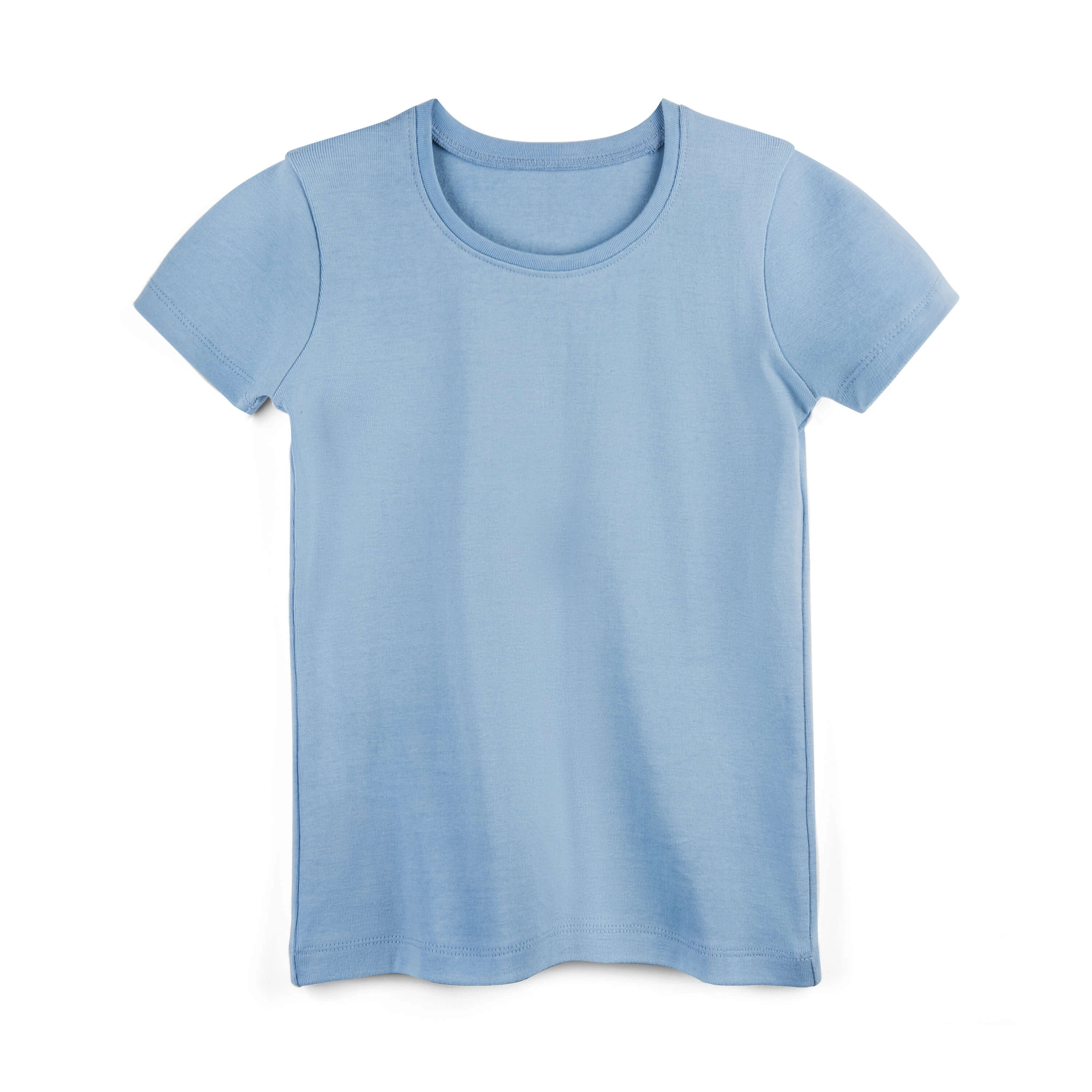 Mightly Girls Organic Cotton Solid Rib Knit Short Sleeve Tee
