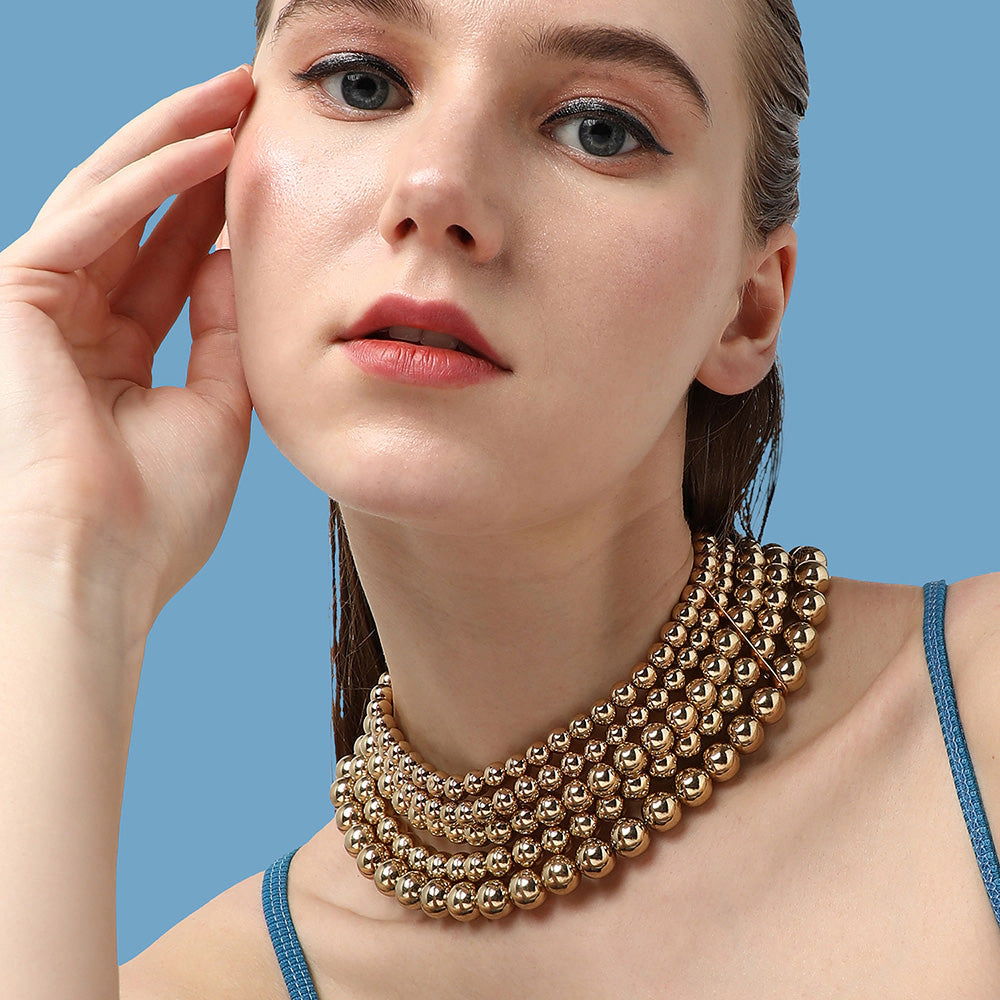 SOHI Women's Golden Necklace