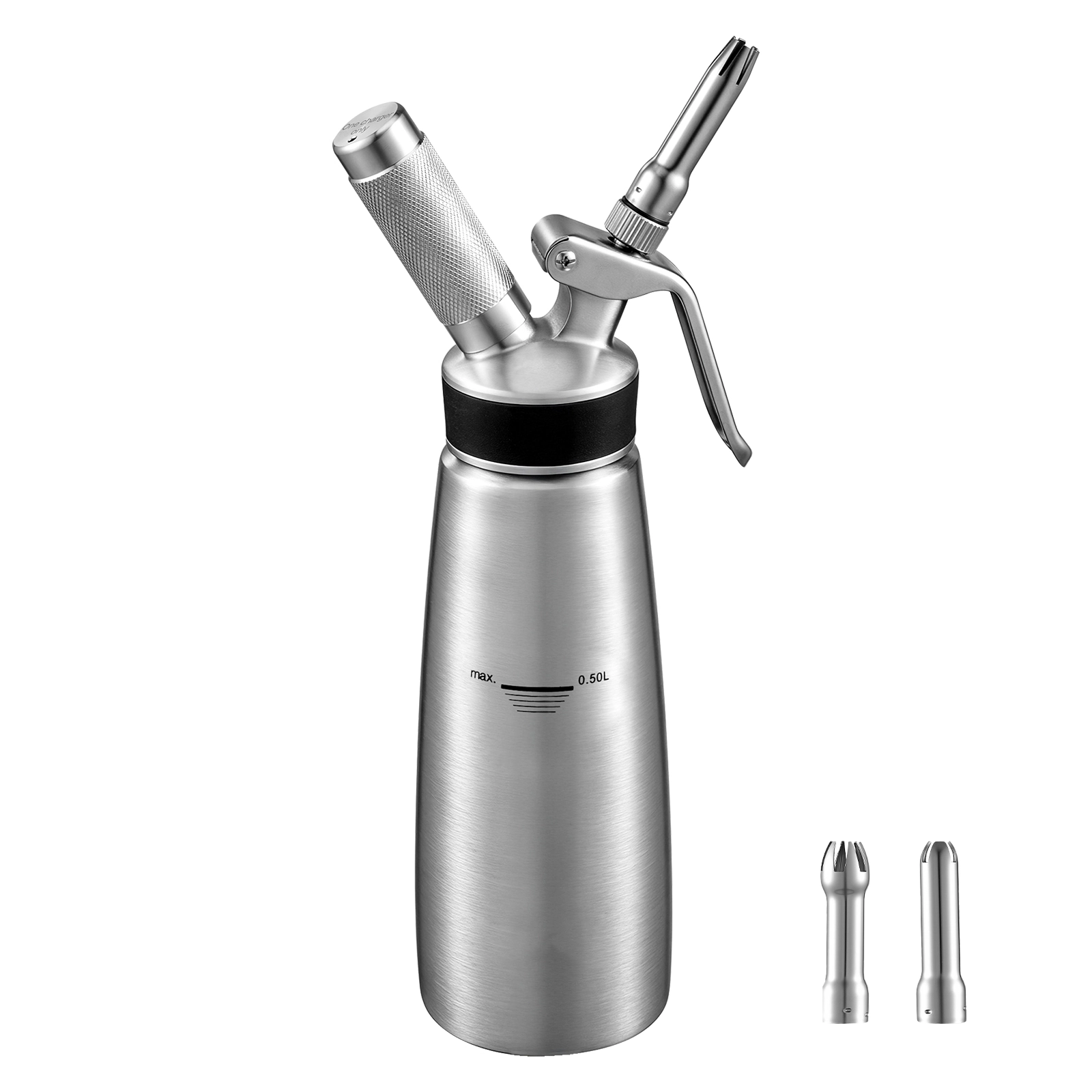HONGGE Professional 304 Stainless Steel Whipped Cream Dispenser, Leak-Free Whipped Cream Maker
