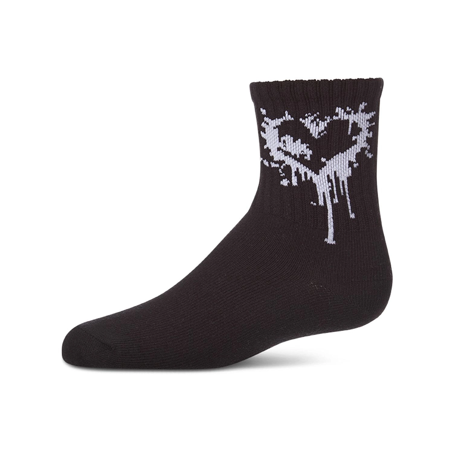 MeMoi Kids Unisex "Dripping Heart" Cotton Blend Novelty Crew Sock