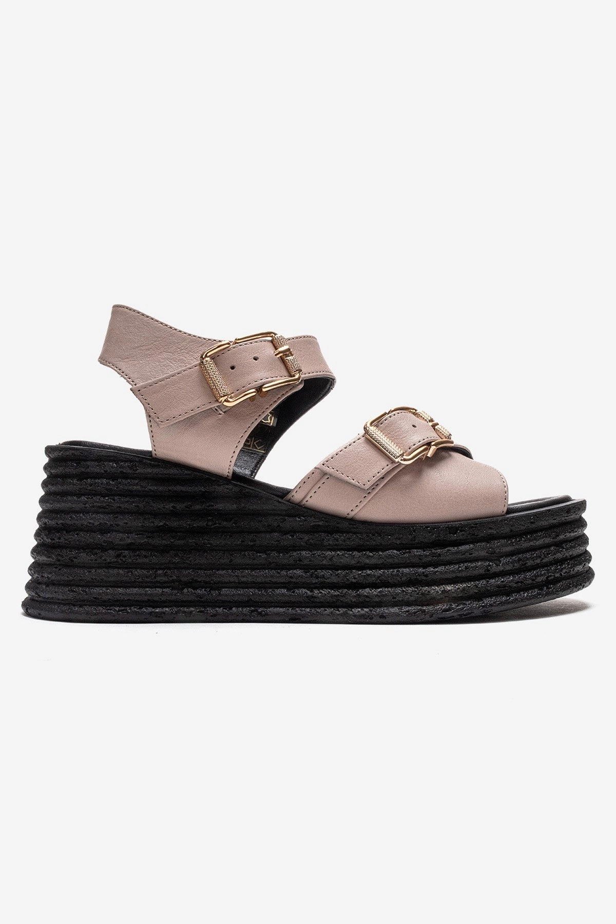 Forever & Always Womens Mirette Leather Platform Sandals