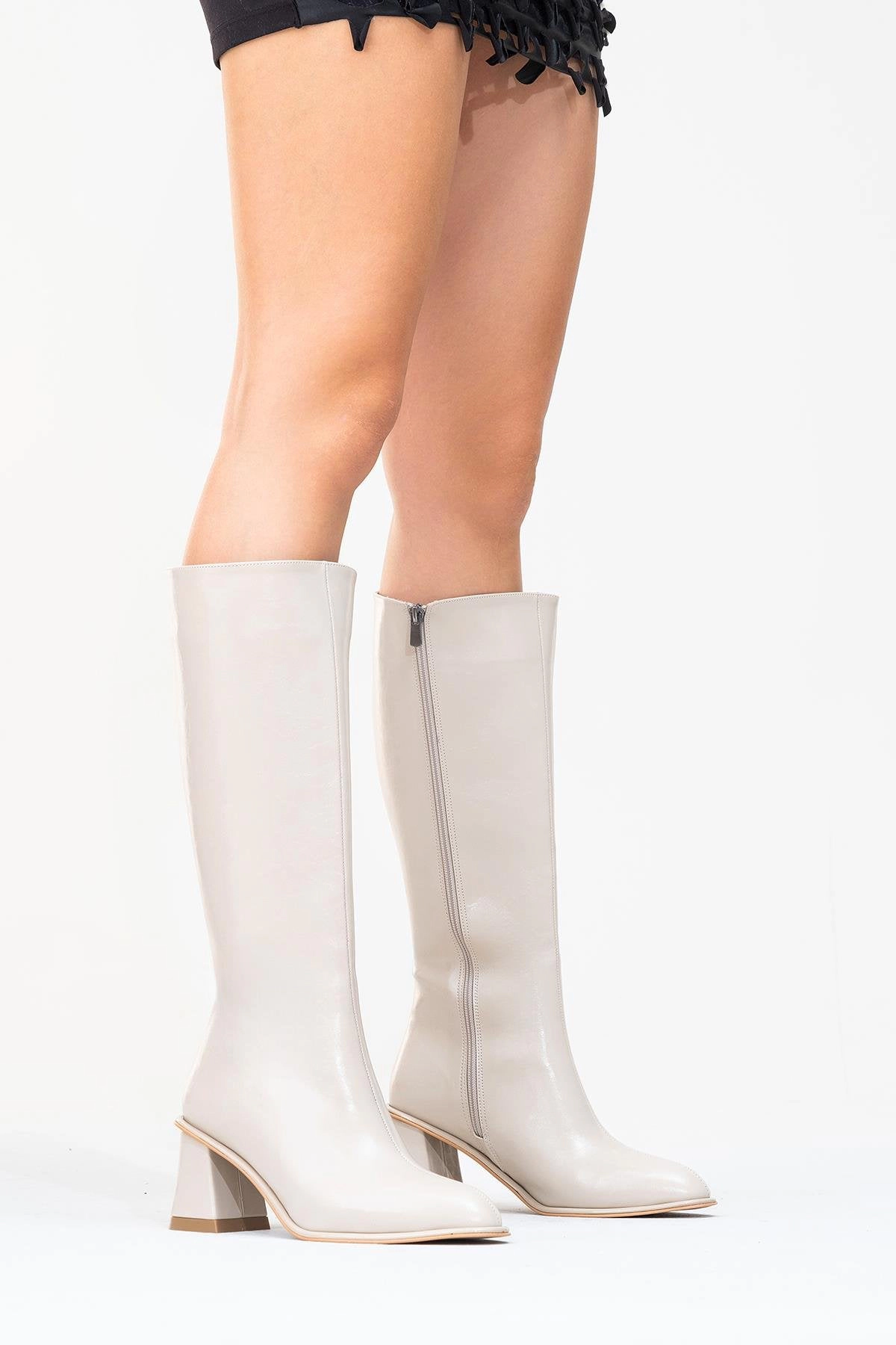 Prologue Shoes Womens Paradis Block Heel Knee High Boot