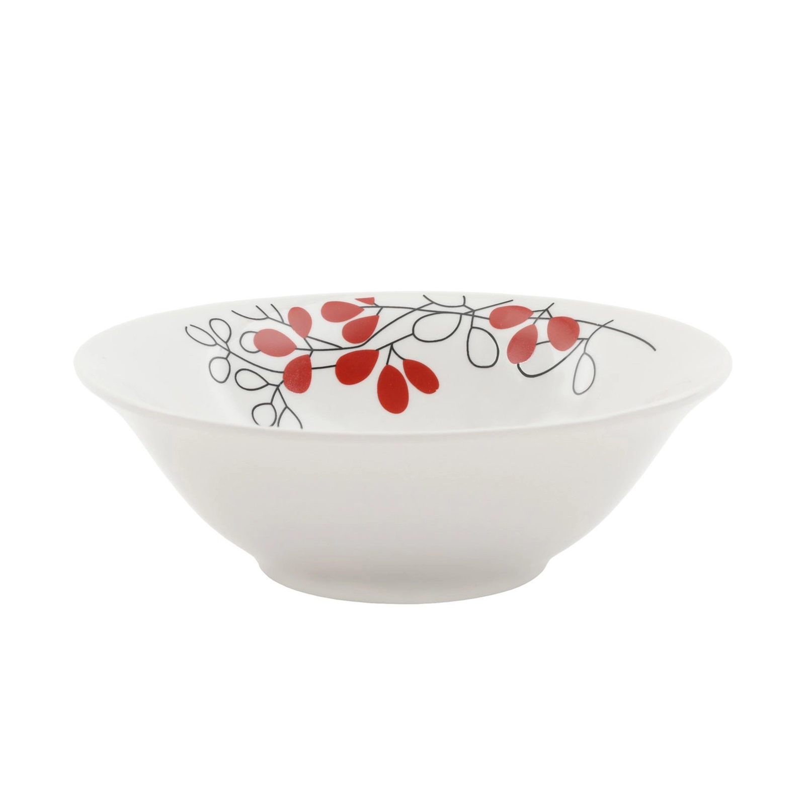 Gibson Scarlet Leaves 12 pc Dinnerware Set