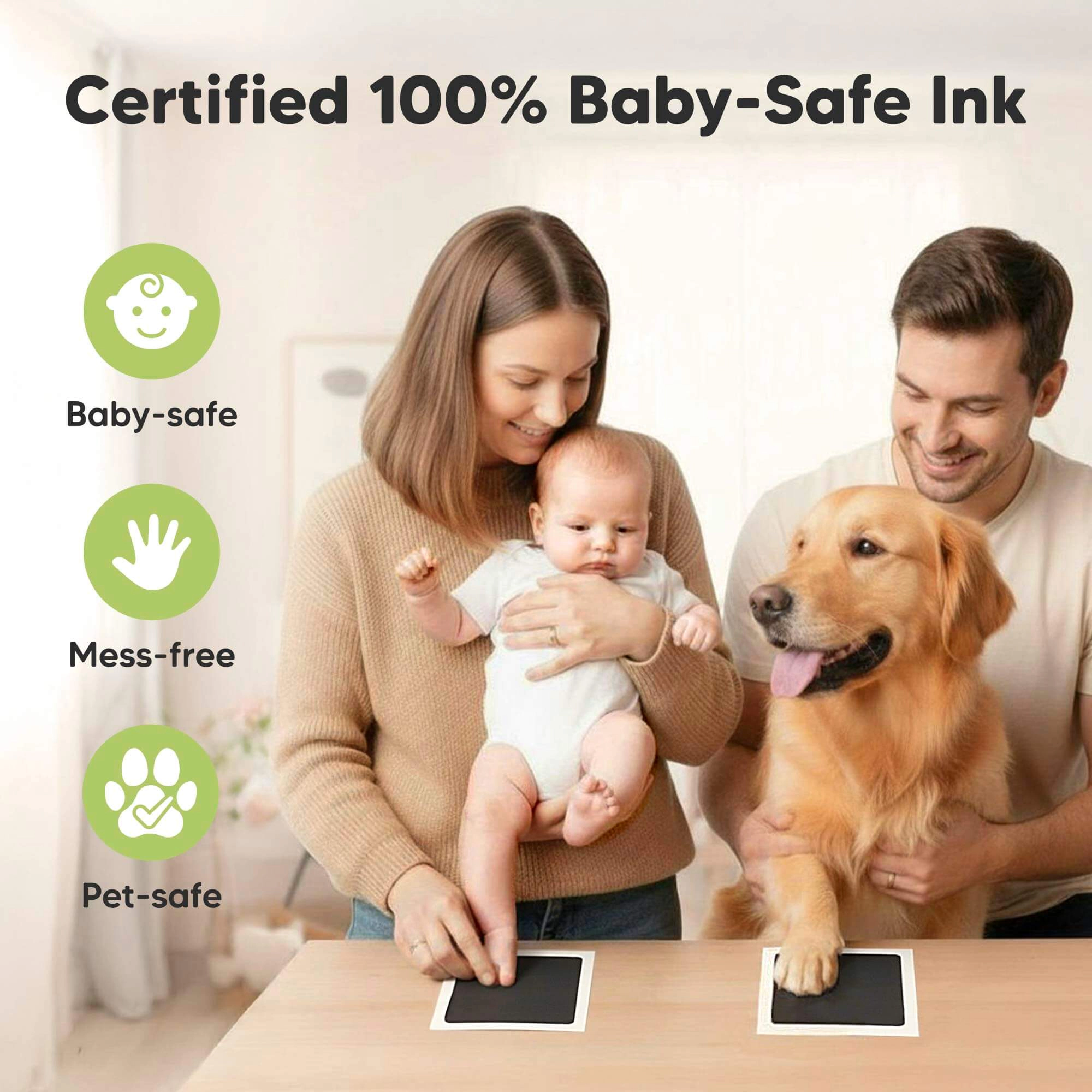 KeaBabies 1-Pack Inkless Ink Pad, Jumbo