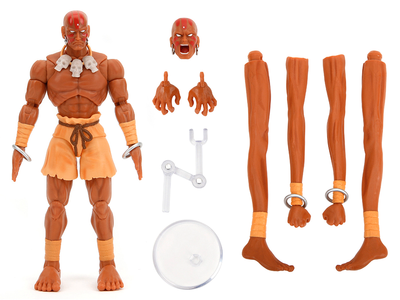 Jada Dhalsim 6" Moveable Figure with Alternate Head and Limbs "Ultra Street Fighter II: The Final Challengers"