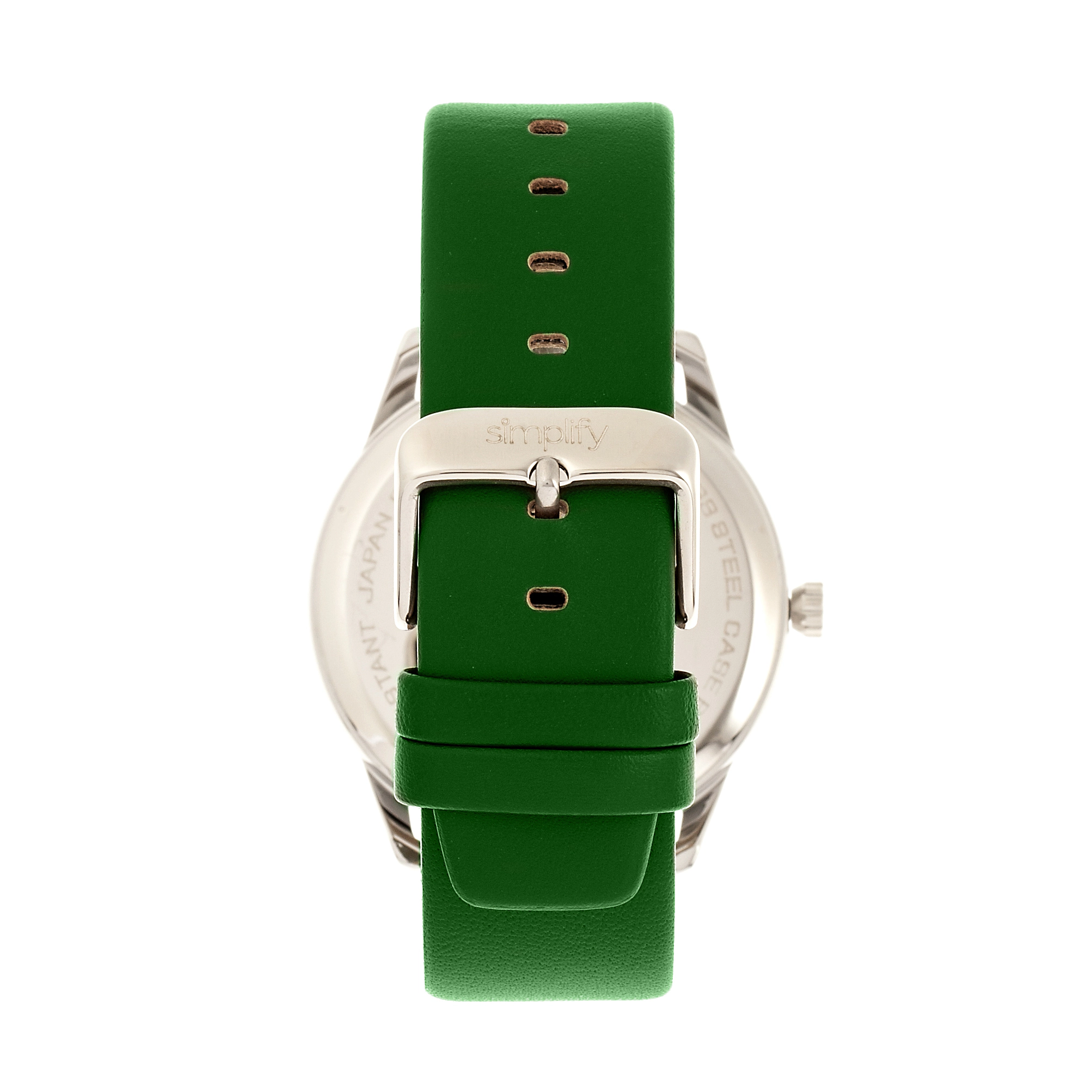 Simplify The 6300 Leather-Band Watch