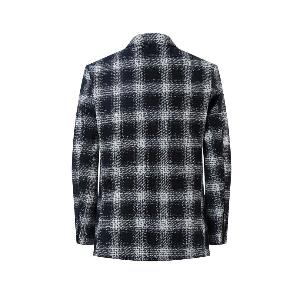 Elie Balleh Boys Slim Fit Checke Blazer