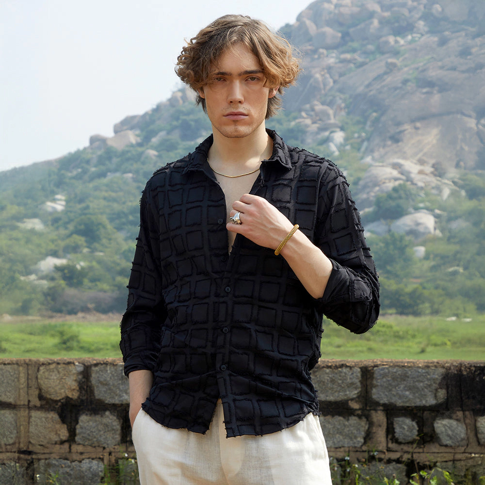 Cubic-Tassel Shirt