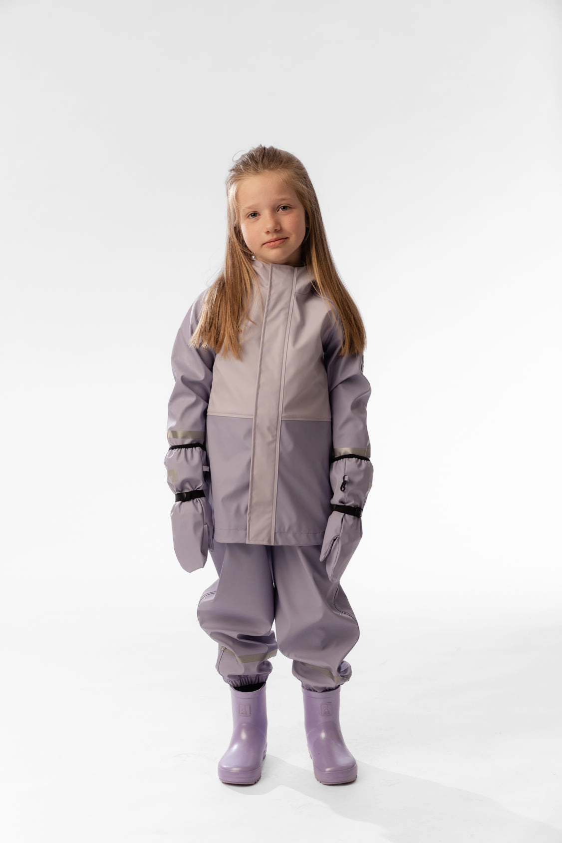Deux par Girls Color-Block Raglan Sleeve Hooded Rain Jacket