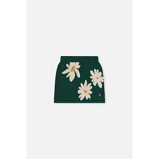 Deux par Deux Girls Daisy Jacquard Knitted Skirt