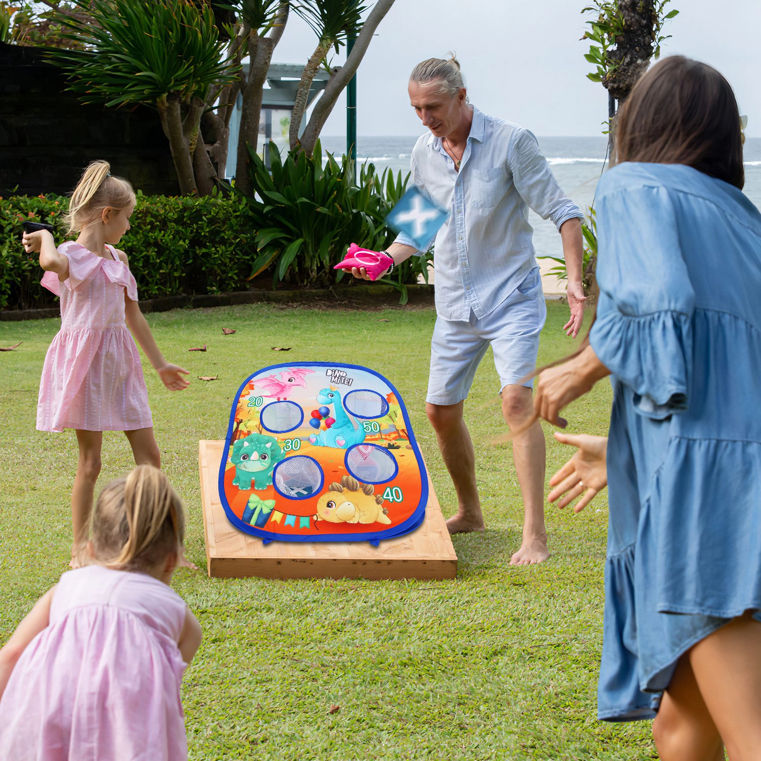 GBruno 5-in-1 Bean Bag Toss Game Set