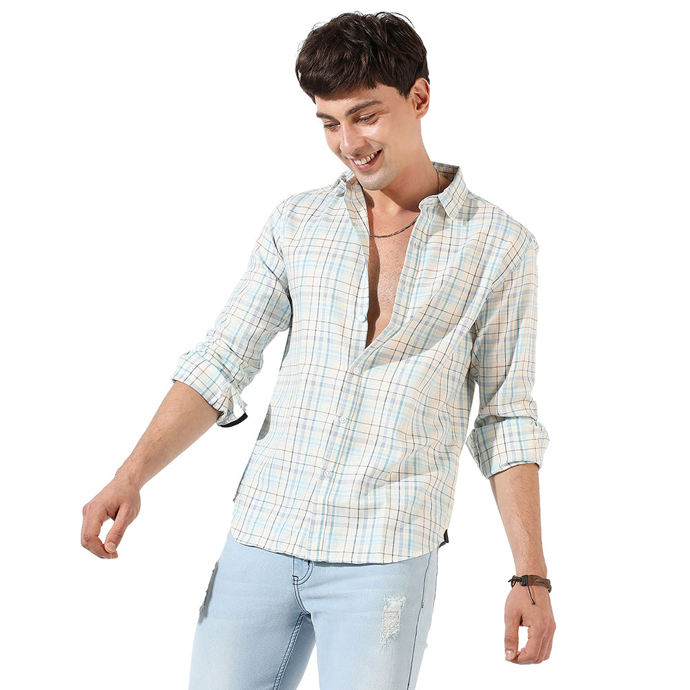 Men's Checkered Casual Shirt