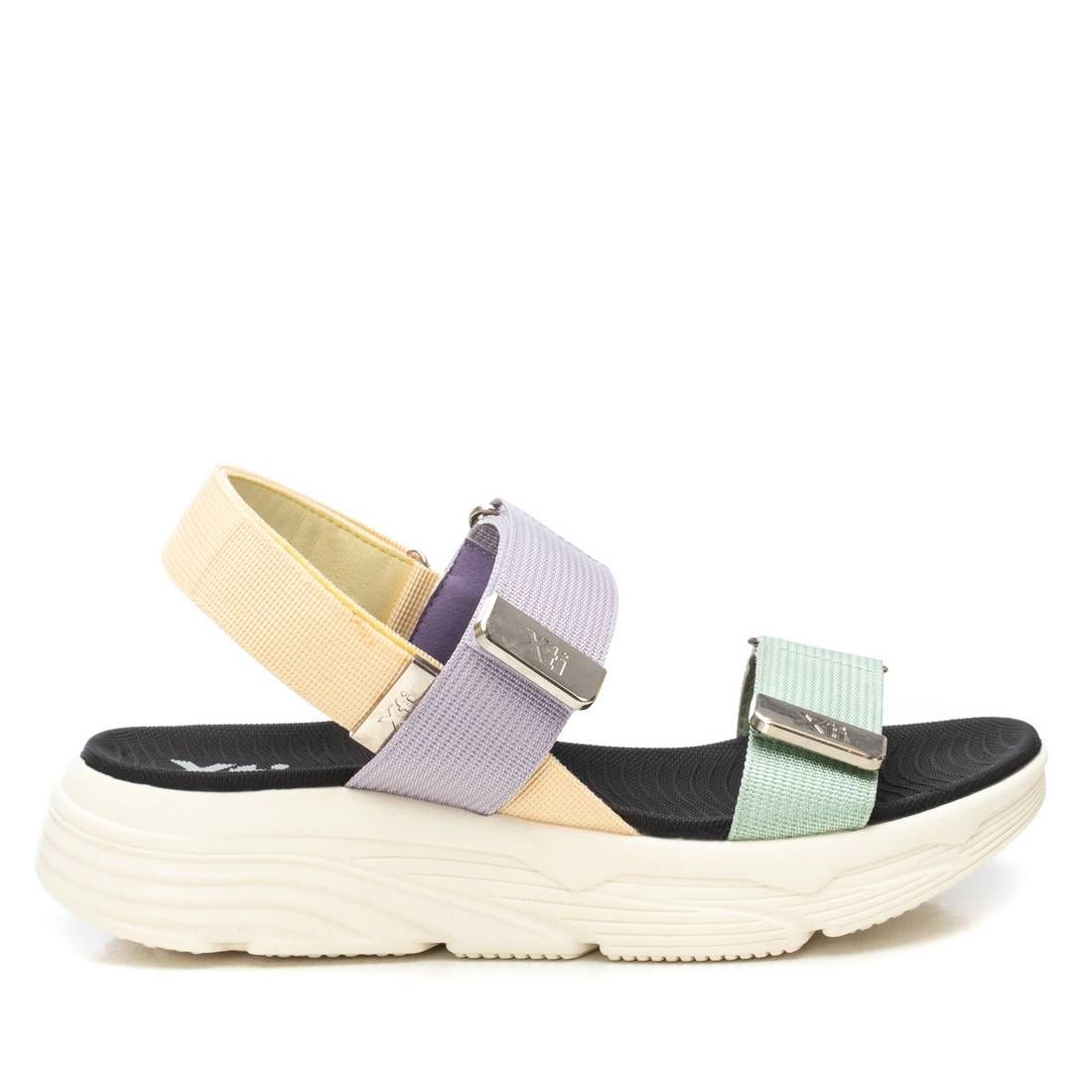 XTI Women's Sandals Elastic Strap, Open Toe, Flat Heel