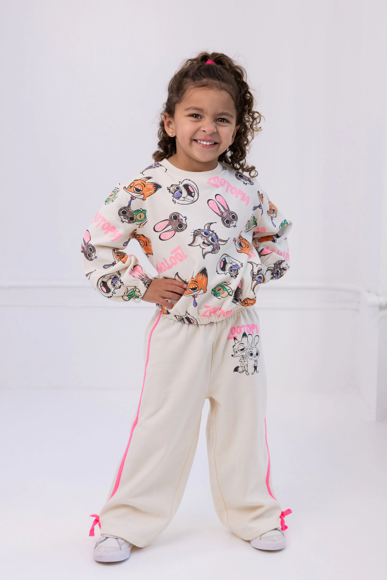 Disney Girls' Fleece 2-Piece Sweatshirt and Pants Set
