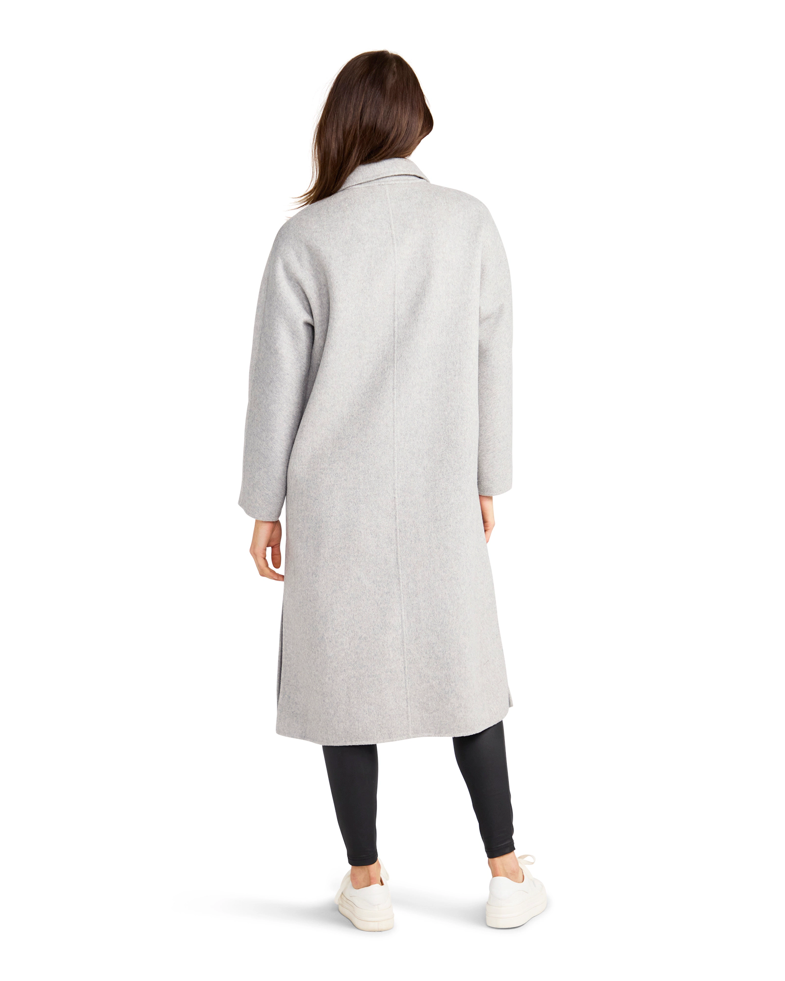 Belle & Bloom Womens Guestlist Oversized Wool Blend Double Breasted Coat