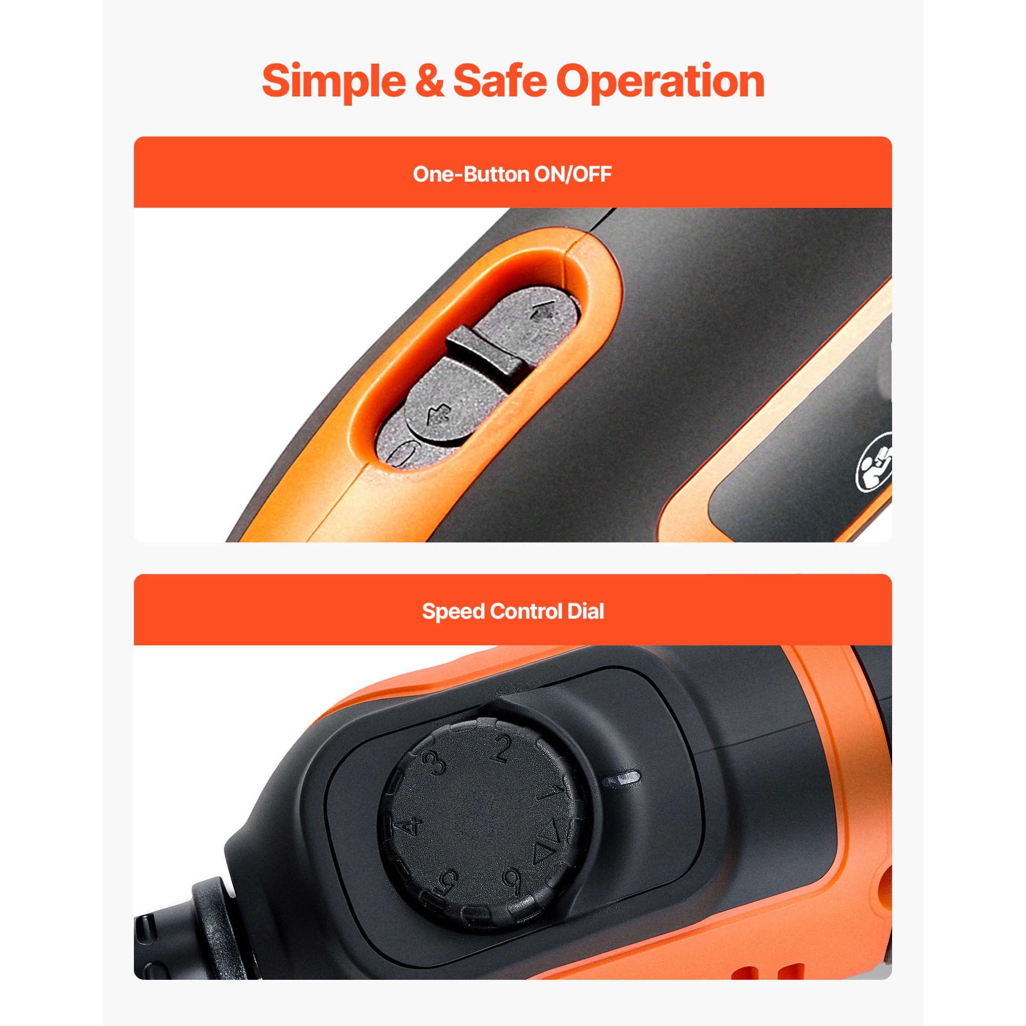 HONGGE Rotary Tool Kit, Mini Power Tool, Multi-Purpose DIY Tools for Engraving, Sanding, Polishing, Cutting