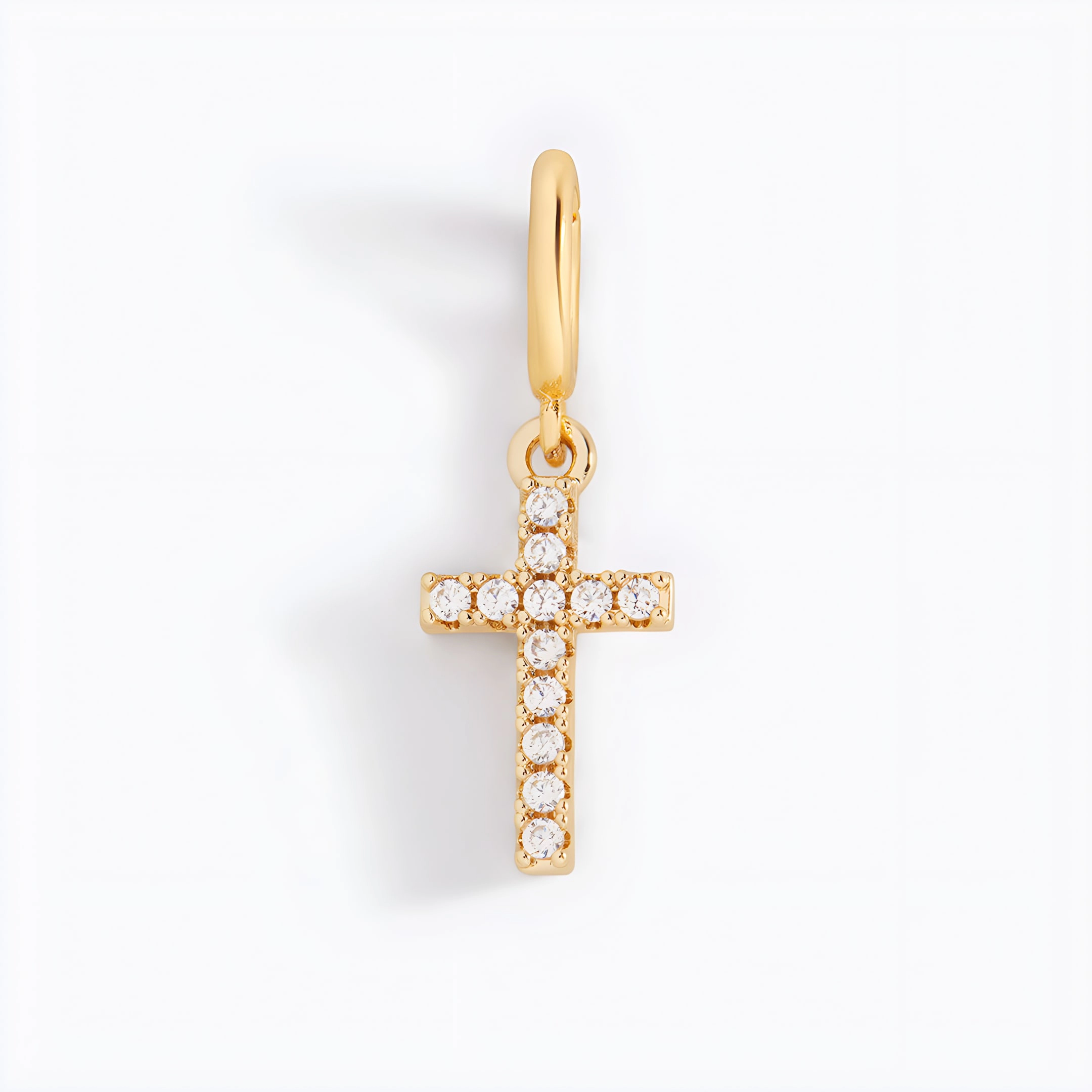 Mint & Lily Women's Pave Cross Charm