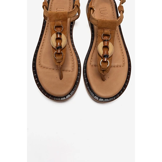Forever & Always Womens Tiana Leather Buckled Sandals