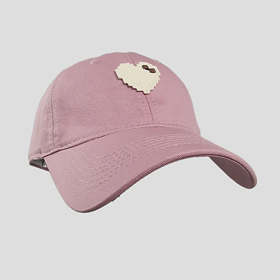 Anna-Kaci Women's Valentine Pixel Heart Wide - Brim Baseball Cap