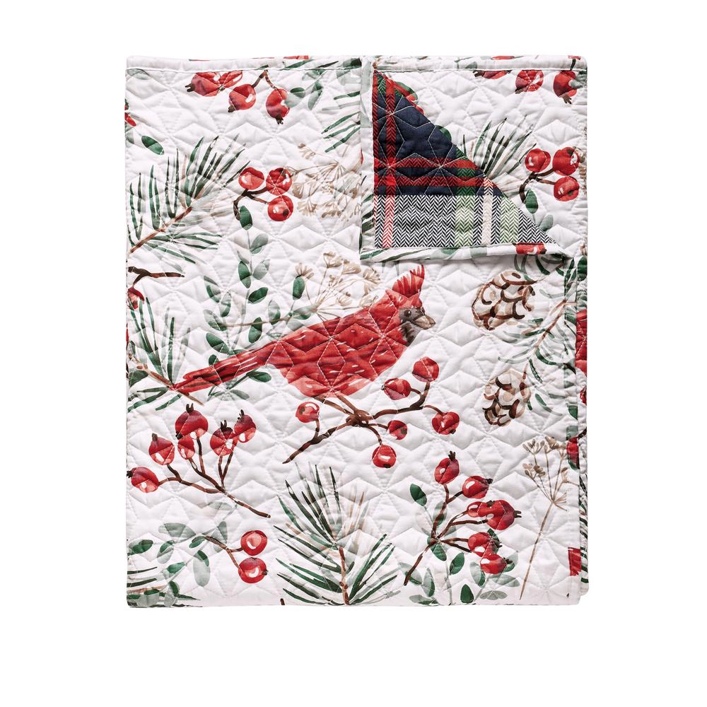 Greenland Home Fashions Cardinal Plaid Luxurious Super Soft Plush Throw Blanket 50" x 60" Red