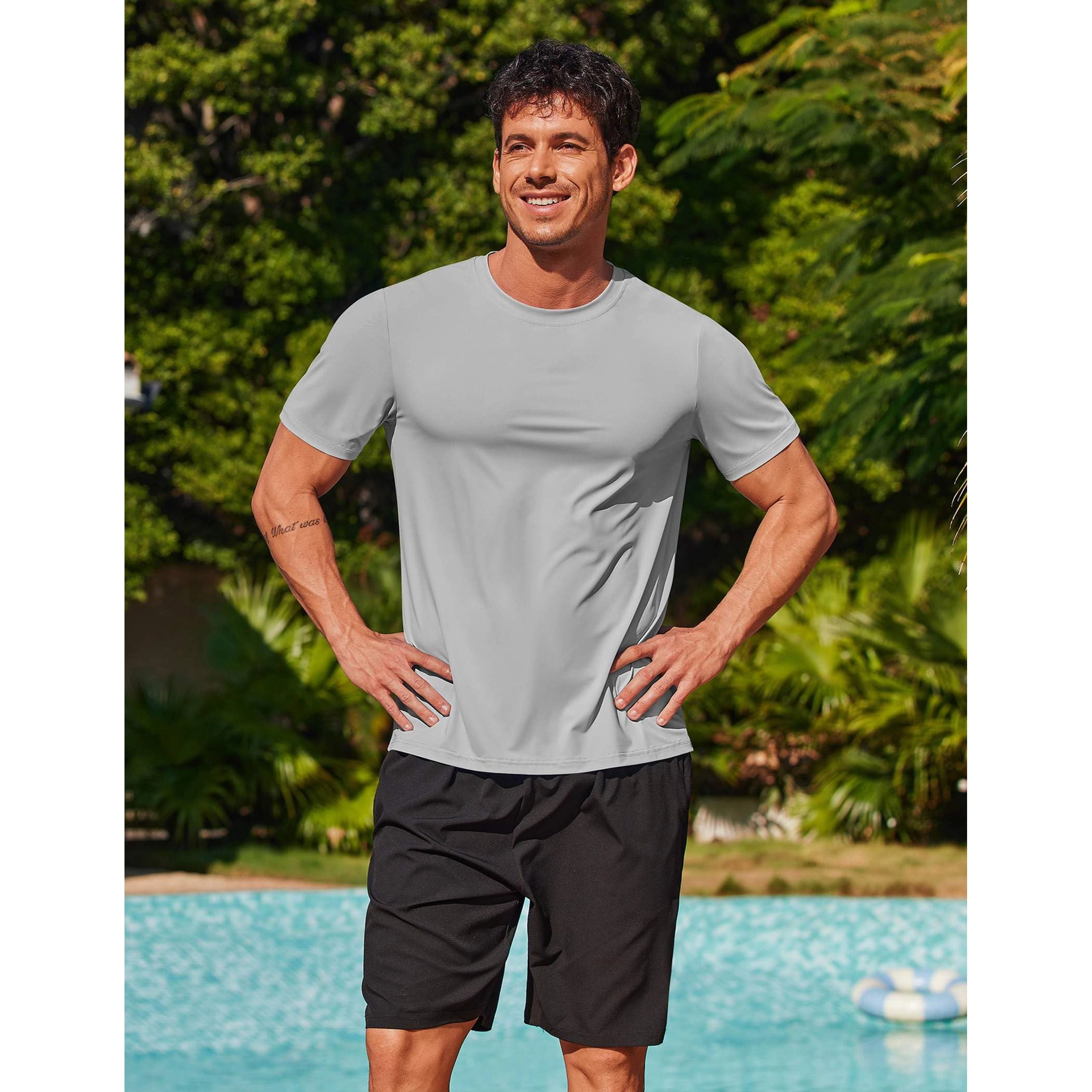 COOFANDY Men's Regular Fit Short Sleeve Crew Neck Gym Training T-Shirt