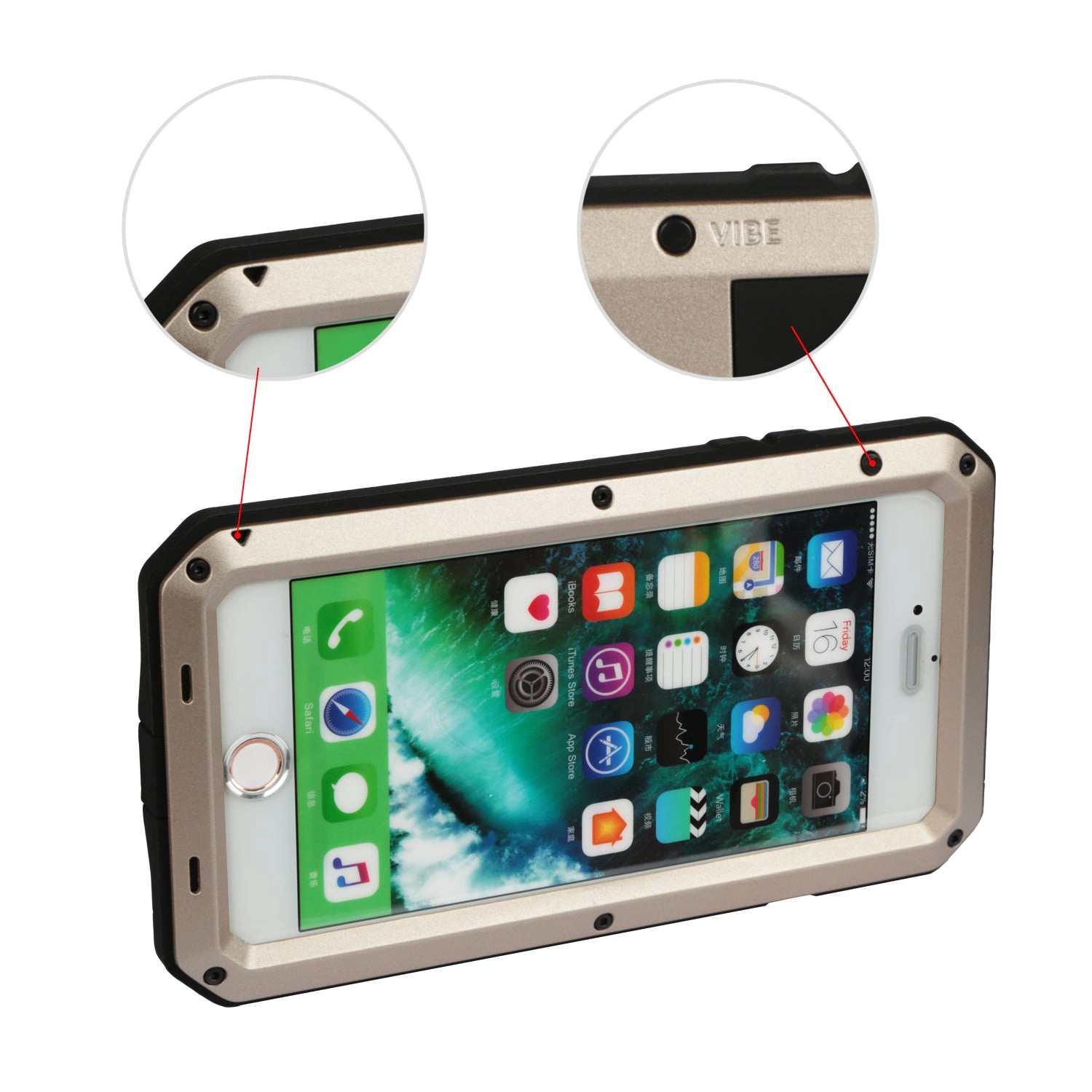 GBruno Shock-Resistant Hybrid Case For IPhone 7