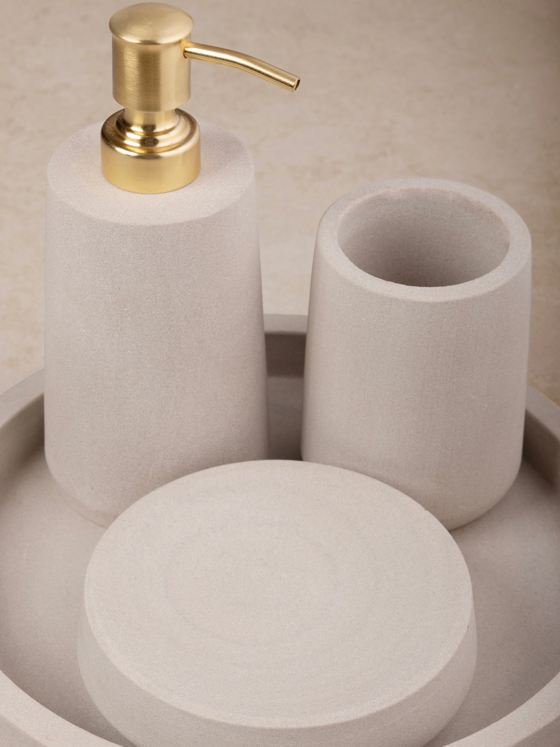 GAURI KOHLI Casablanca Sandstone Bath Accessories