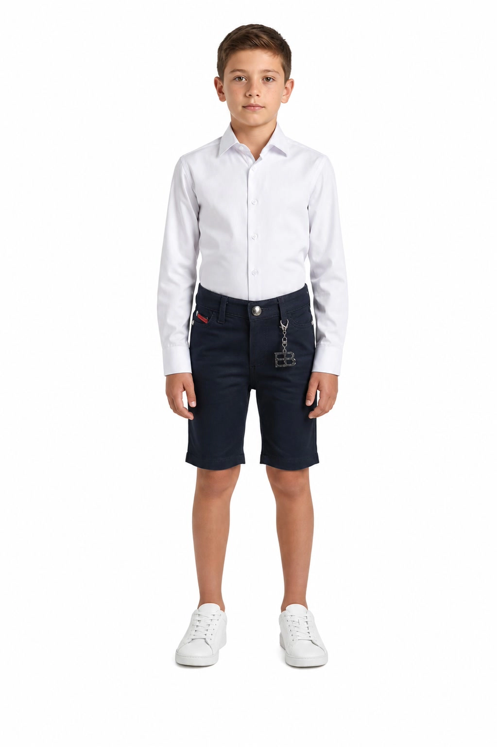 Elie Balleh Boys Slim Fit Swirl Print Button-Down Shirt
