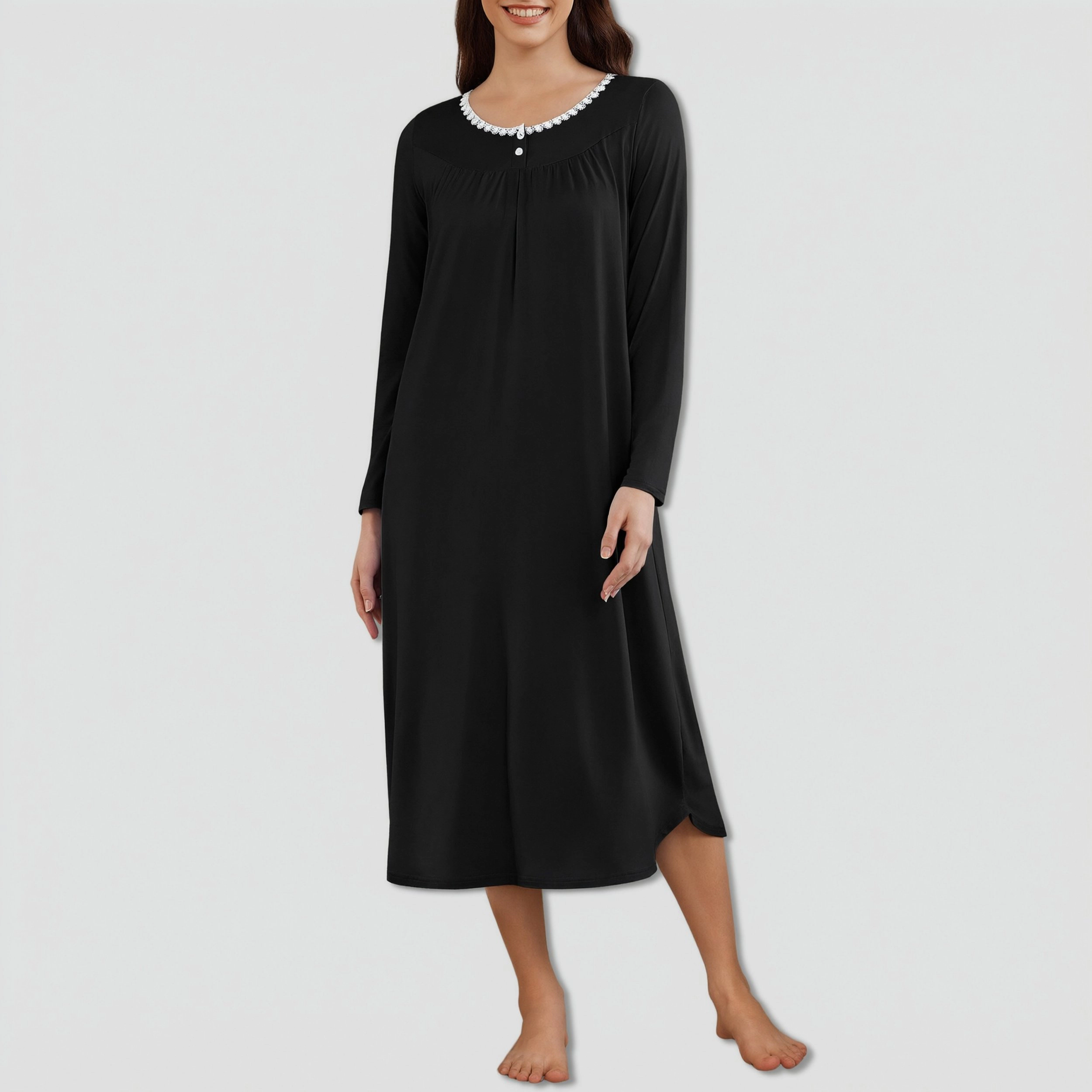 Ekouaer Night Shirt for Womens Nightgown Sleepshirt Sleep Dress Pajama