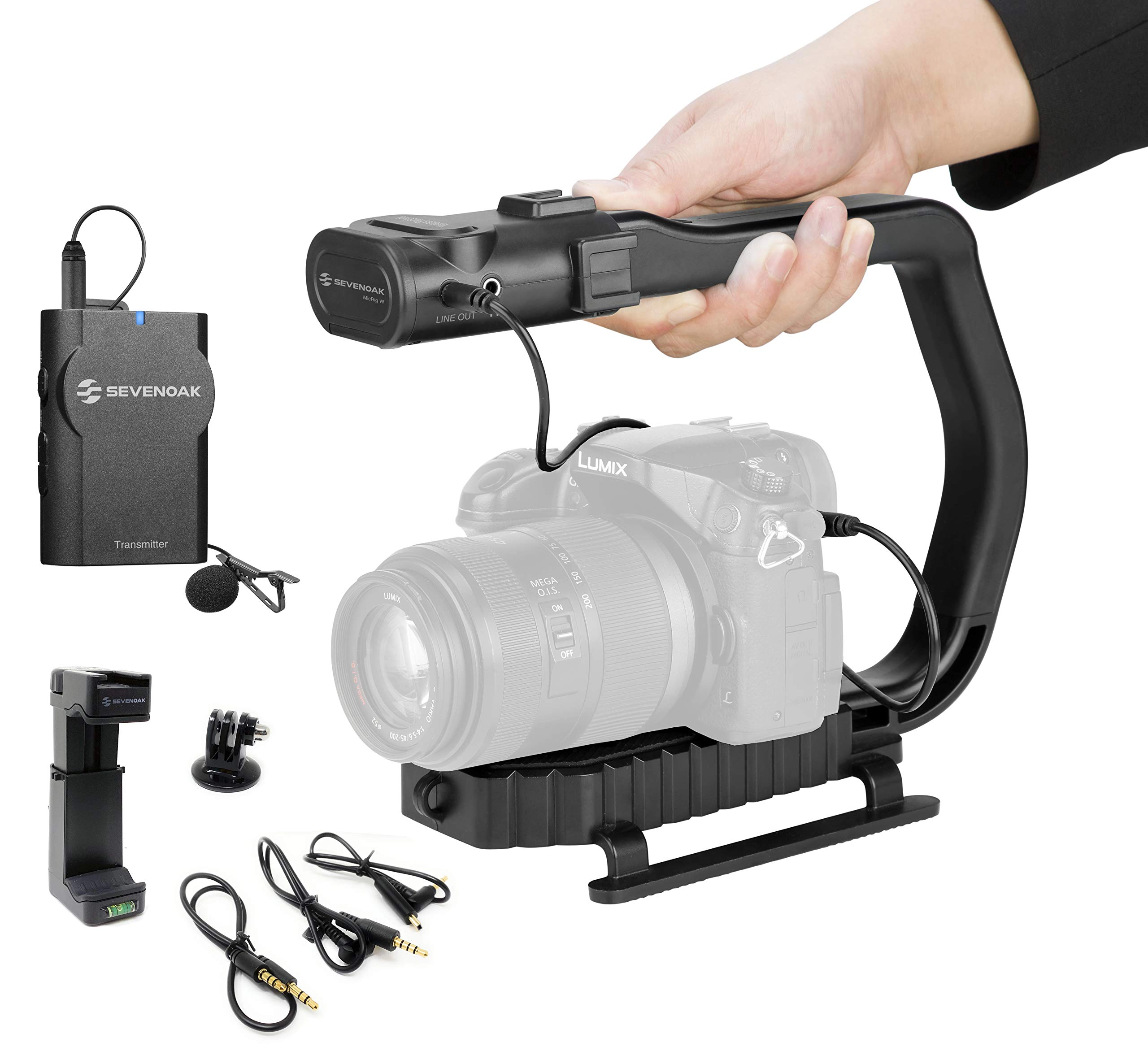 Movo MicRig-W1 Wireless Microphone Filmmaker Handle