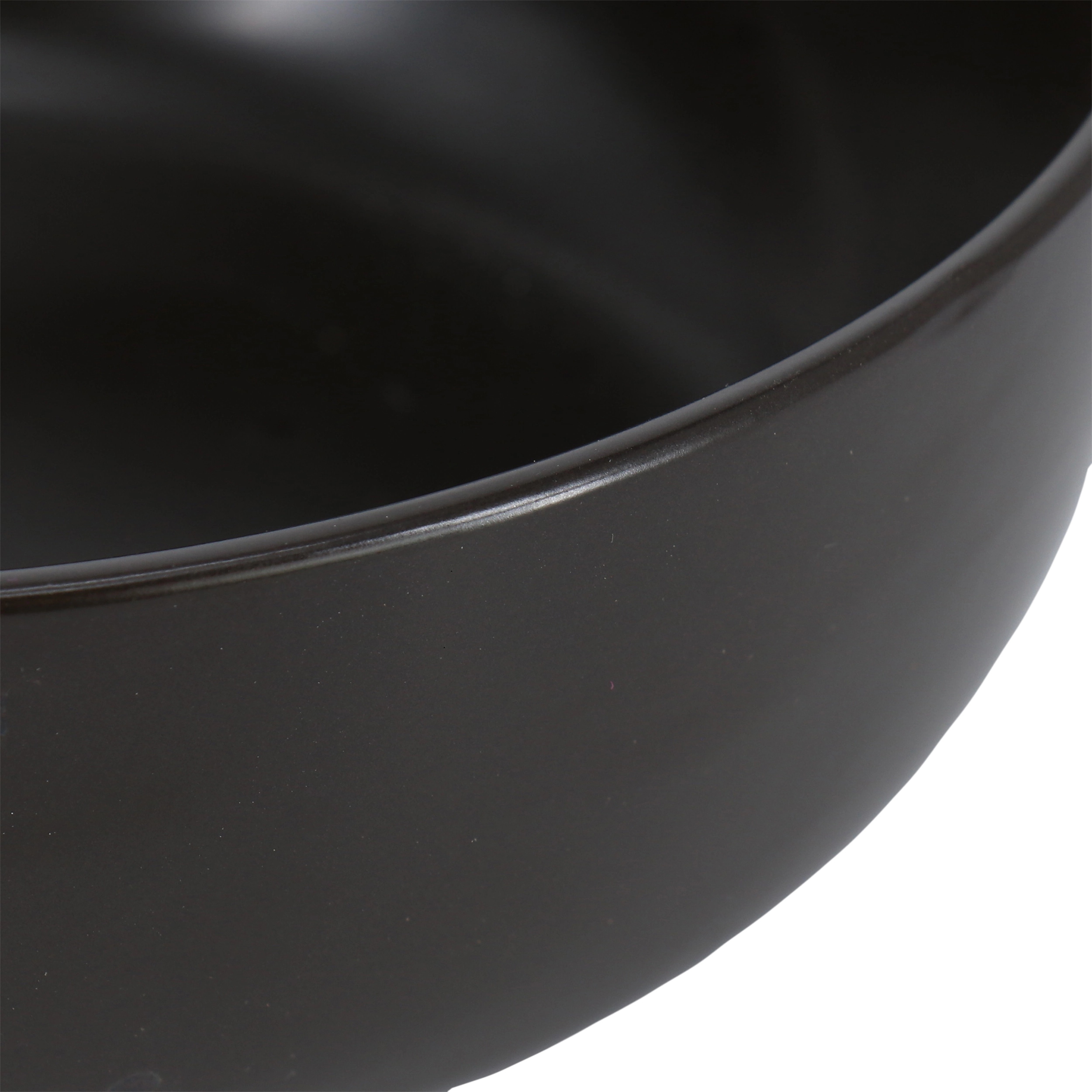 Studio 3B Mio Modern Coupe 6 Piece 6.5 Inch Round Stoneware Bowl Set in Pepper