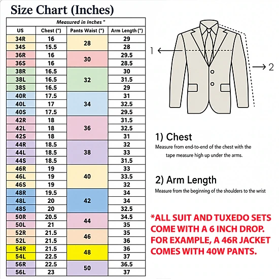 ZeGarie Men’s Slim Fit 3 Piece 4 Way Stretch Suit Set