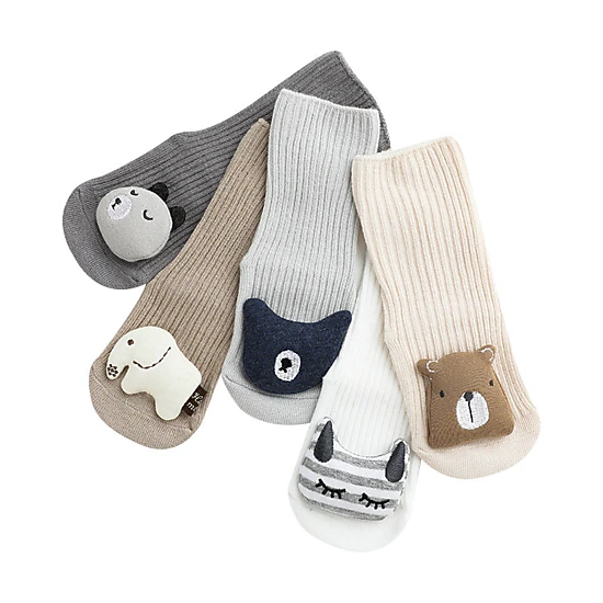 MyKids-USA Baby 3D Cartoon Patch Non-Slip Socks