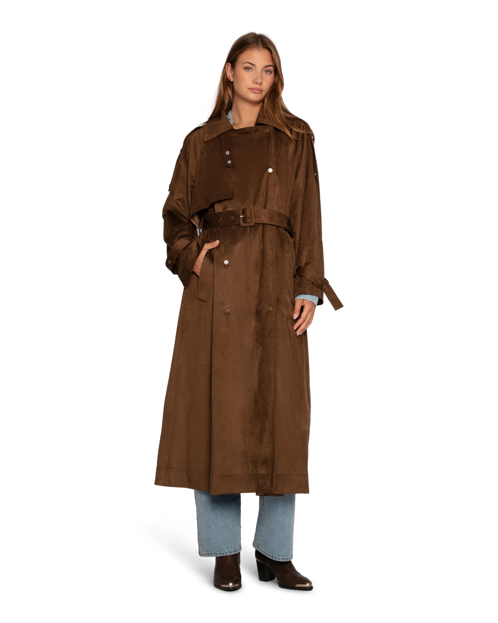 Belle & Bloom Long Lost Lover Soft Maxi Trench